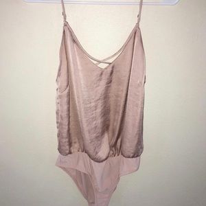 Bodysuit tank top blush